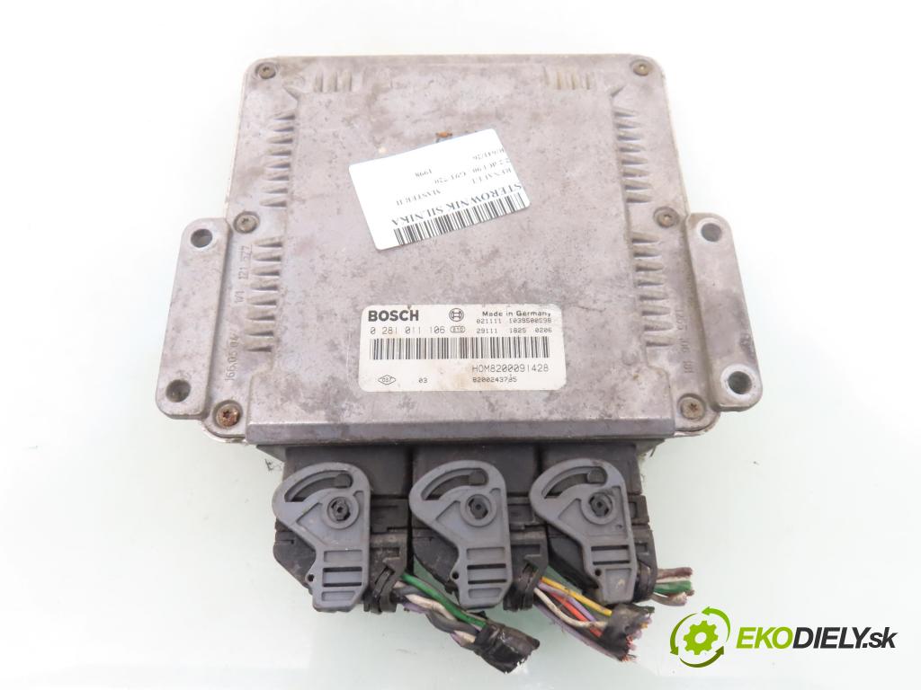 RENAULT MASTER II Platforma / podwozie (ED/HD/UD) KABINA/PLATFORMA 1998 66,00 2.2 dCI 90 - G9T 720 2188,00 Riadiaca jednotka Motor 0281011106 ; HOM8200091428