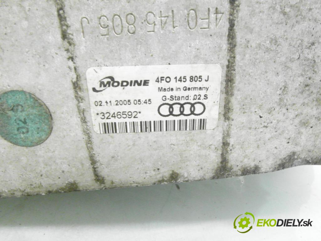 AUDI A6 (4F2, C6) SEDAN 2005 125,00 2.0 TFSI - BPJ 1984,00 chladič intercooler 4F0145805J ; 3246592 ; 038906051D