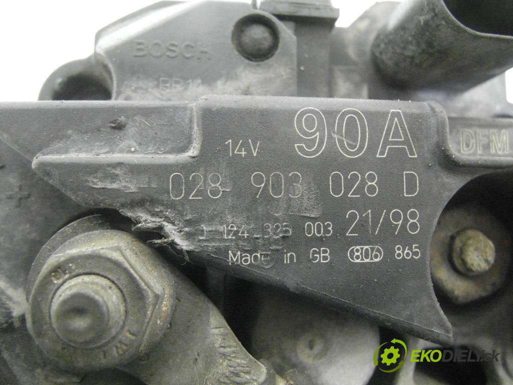 AUDI A3 (8L1) HB 1998 92,00 1.8 - AGN 1781,00 Alternátor 028903028D ; 0124325003 (Alternátor)