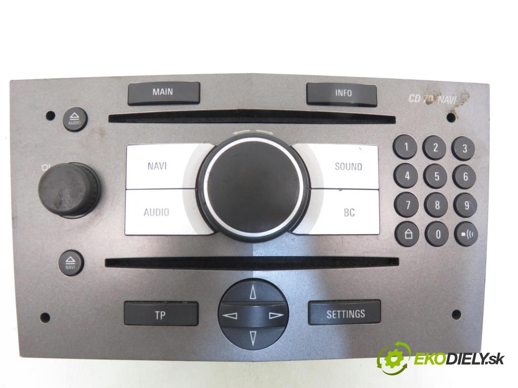 OPEL ASTRA H Kombi (A04) KOMBI 2006 88,00 1.9 CDTI - Z 19 DT 1910,00 RADIO CD 13188465 ; 13111166KS ; CD70