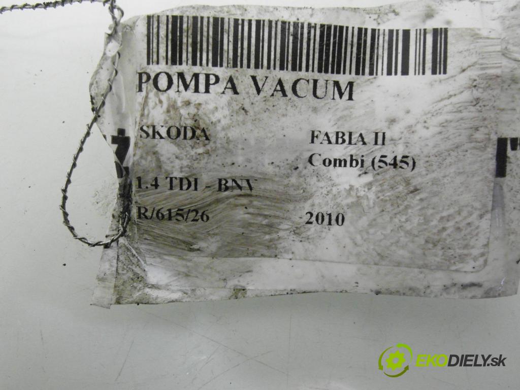 SKODA FABIA II Combi (545) KOMBI 2010 59,00 1.4 TDI - BNV 1422,00 pumpa vakuová 038145209N ; AE20004