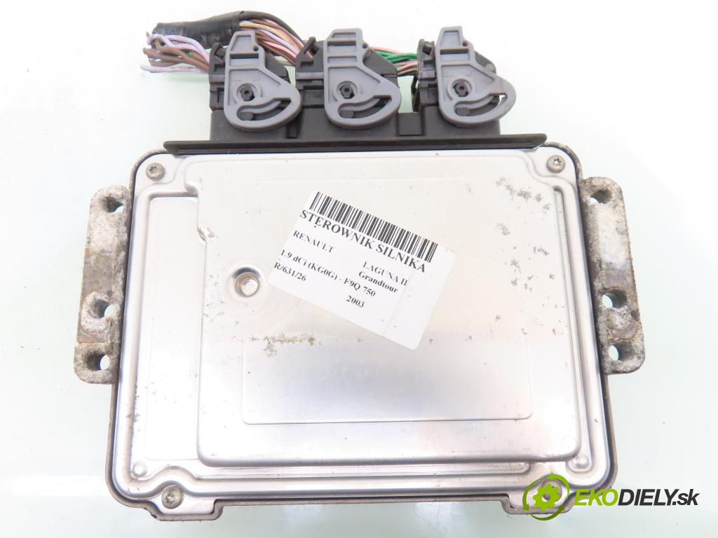 RENAULT LAGUNA II Grandtour (KG0/1_) KOMBI 2003 88,00 1.9 dCi 120 - F9Q 750 1870,00 Riadiaca jednotka Motor 0281011148 ; 8200303141
