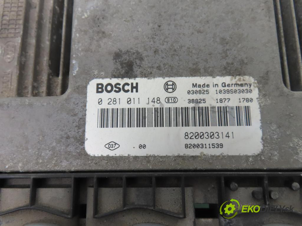 RENAULT LAGUNA II Grandtour (KG0/1_) KOMBI 2003 88,00 1.9 dCi 120 - F9Q 750 1870,00 Riadiaca jednotka Motor 0281011148 ; 8200303141