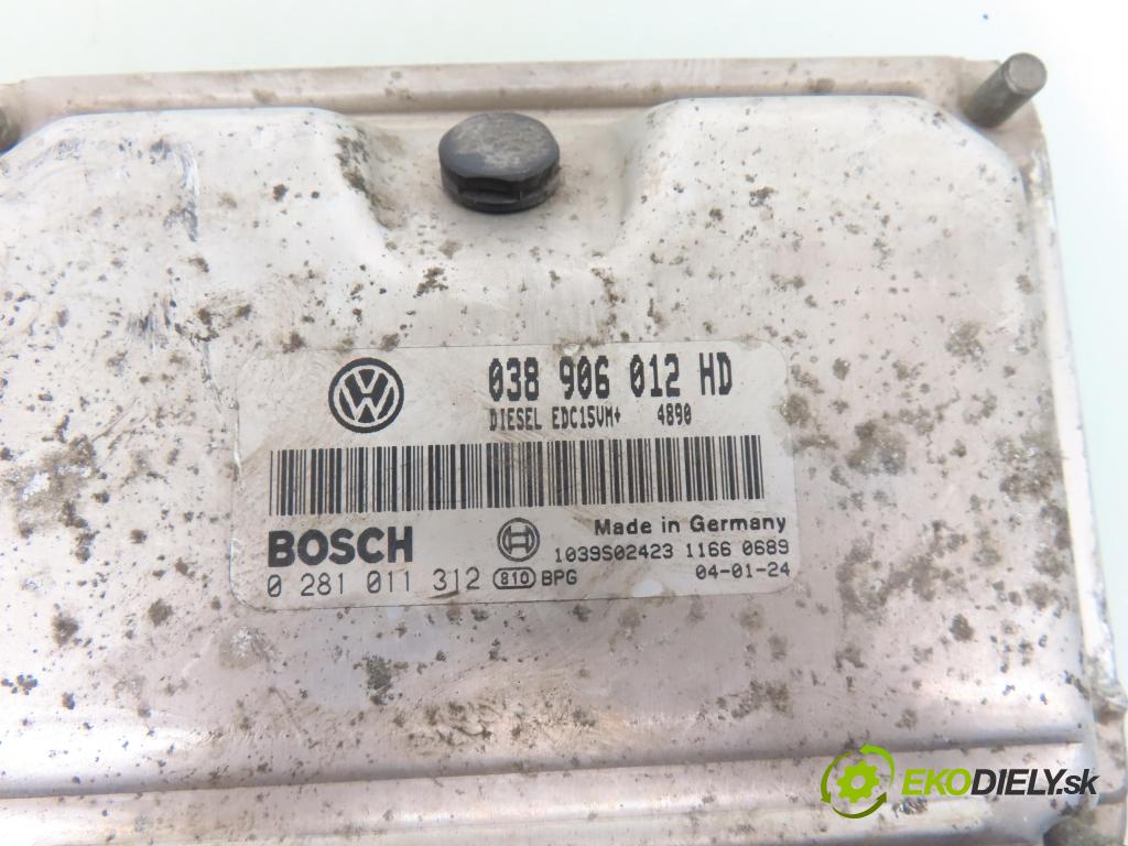 SEAT LEON (1M1) HB 2004 81,00 1.9 TDI 110 - ASV 1896,00 Riadiaca jednotka Motor 038906012HD ; 0281011312