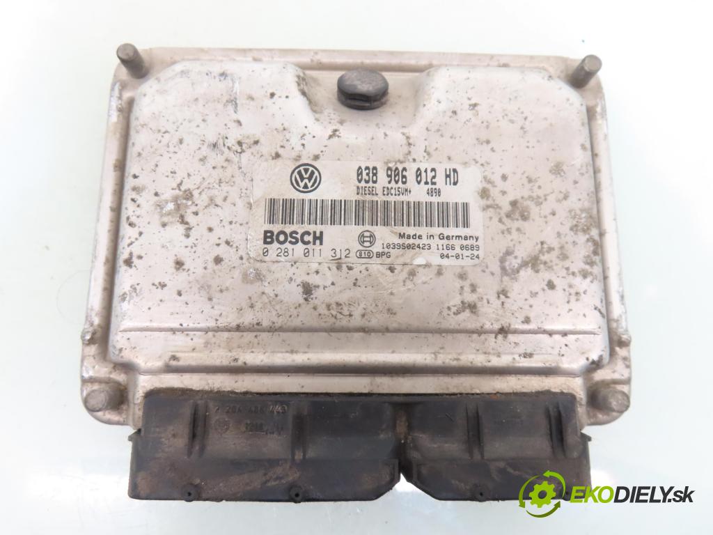SEAT LEON (1M1) HB 2004 81,00 1.9 TDI 110 - ASV 1896,00 Riadiaca jednotka Motor 038906012HD ; 0281011312