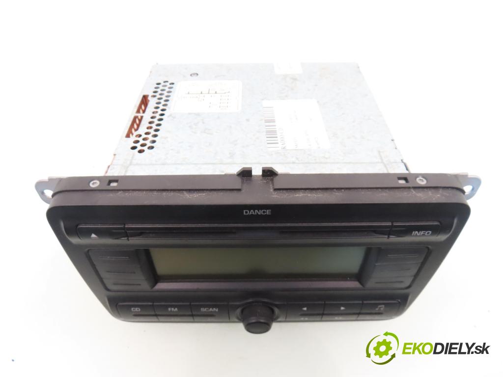 SKODA FABIA II Combi (545) KOMBI 2009 59,00 1.4 TDI - BNV 1422,00 RADIO CD 5J0035161A