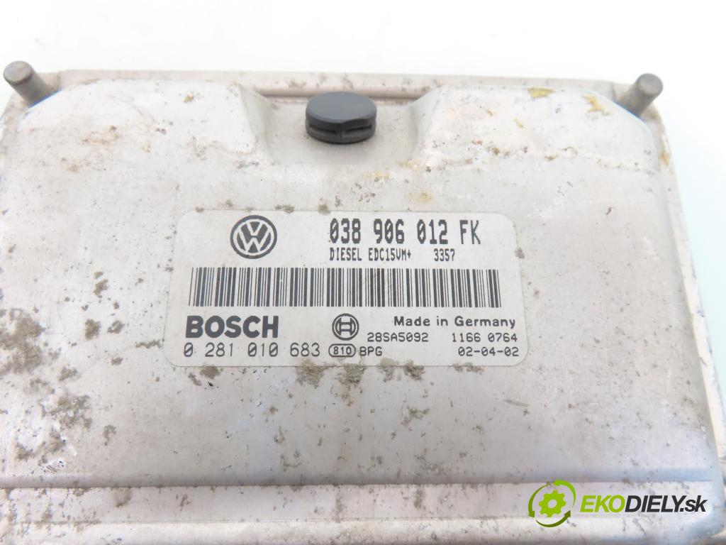 SEAT TOLEDO II (1M2) SEDAN 1999 81,00 1.9 TDI 110 - AHF 1896,00 Riadiaca jednotka Motor 038906012FK ; 0281010683