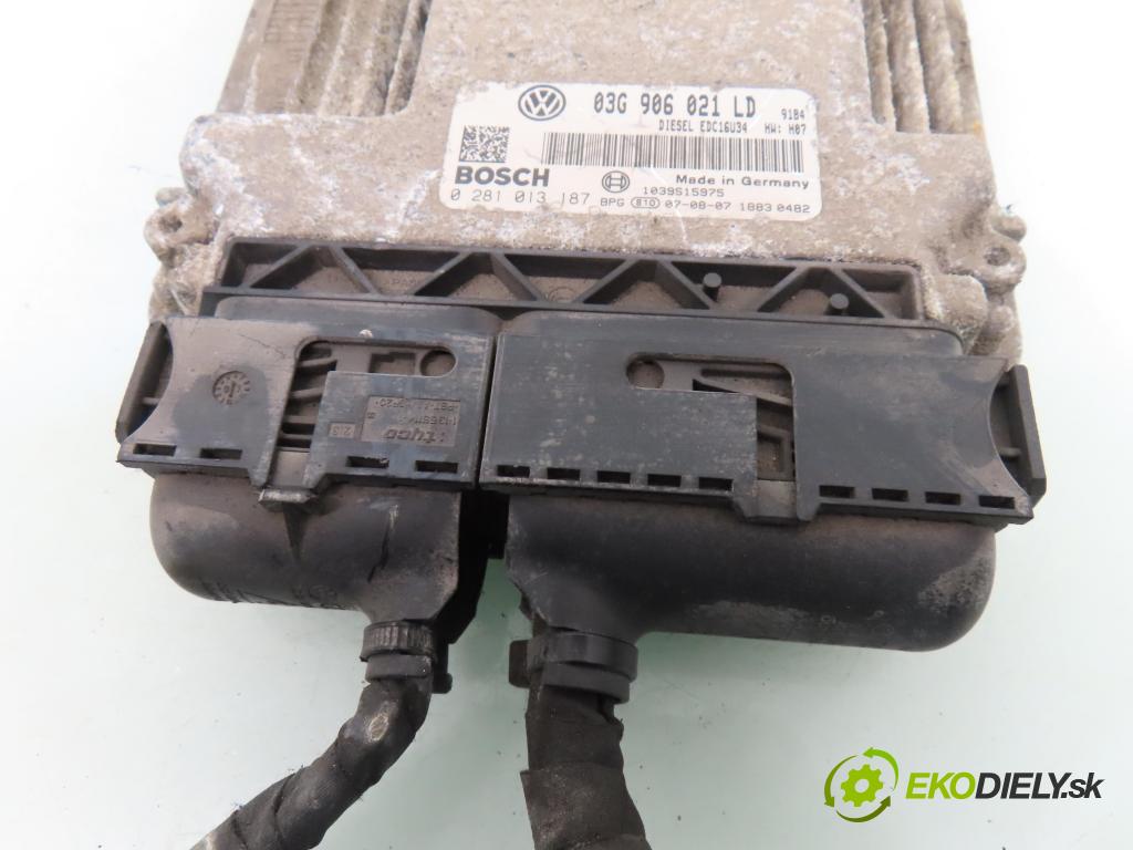 SKODA OCTAVIA II Combi (1Z5) KOMBI 2007 103,00 2.0 TDI 16V - BKD 1968,00 řídící jednotka motora 03G906021LD ; 0281013187