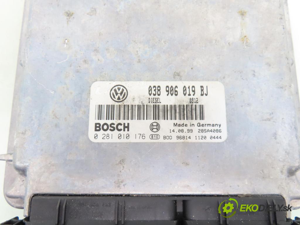 VW PASSAT B5 (3B2) SEDAN 1999 85,00 1.9 TDI - AJM 1896,00 Riadiaca jednotka Motor 038906019BJ ; 0281010176
