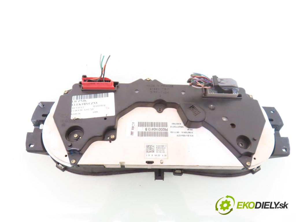 RENAULT MASTER II Platforma / podwozie (ED/HD/UD) KABINA/PLATFORMA 1998 66,00 2.2 dCI 90 - G9T 720 2188,00 prístrojovka elektrický P8200140413B