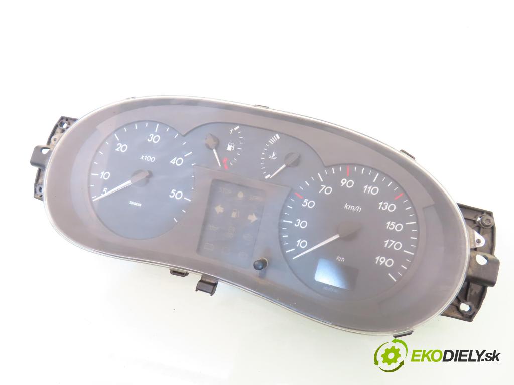RENAULT MASTER II Platforma / podwozie (ED/HD/UD) KABINA/PLATFORMA 1998 66,00 2.2 dCI 90 - G9T 720 2188,00 prístrojovka elektrický P8200140413B