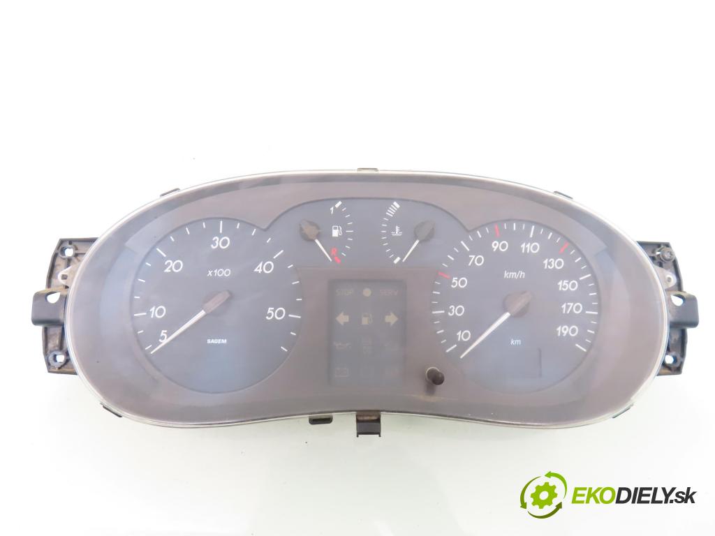 RENAULT MASTER II Platforma / podwozie (ED/HD/UD) KABINA/PLATFORMA 1998 66,00 2.2 dCI 90 - G9T 720 2188,00 prístrojovka elektrický P8200140413B