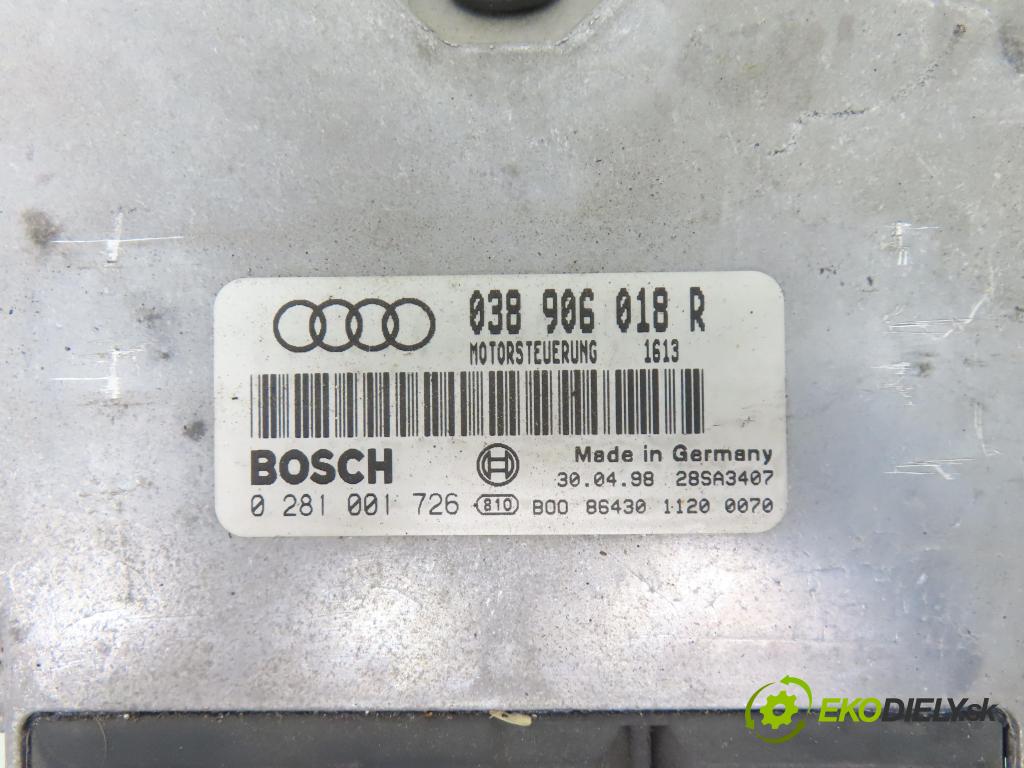 AUDI A4 Avant (8D5, B5) KOMBI 1998 66,00 1.9 TDI - AHU 1896,00 Riadiaca jednotka Motor 038906018R ; 0281001726