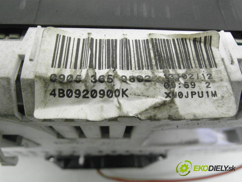 AUDI A6 Avant (4B5, C5) KOMBI 2000 92,00 1.8 - ARH 1781,00 Prístrojovka elektrický 4B0920900K ; 09053412021 ; 09053622021