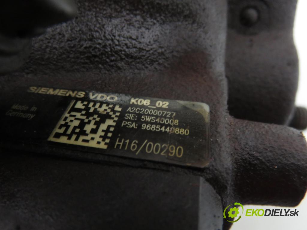 FORD FIESTA V (JH_, JD_) HB 2008 50,00 1.4 TDCi 8V 68 - F6JA 1399,00 Pumpa vysokého tlaku A2C20000727 ; 5WS40008 ; 9685440880
