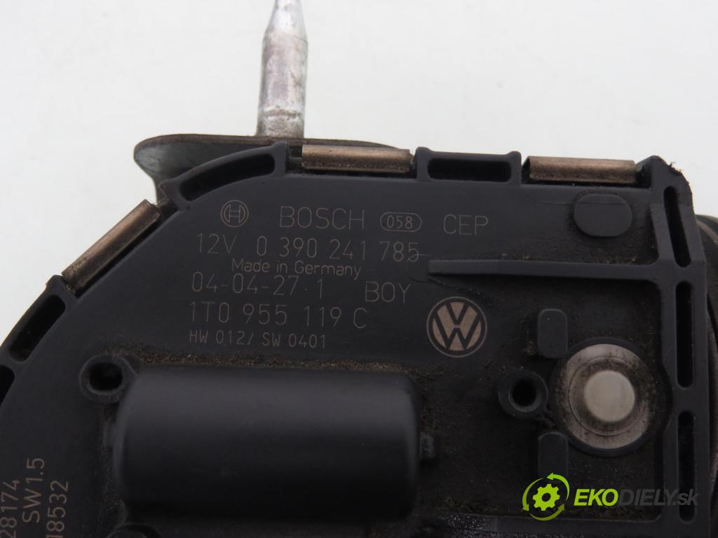 VW TOURAN (1T1, 1T2) MINIVAN 2004 103,00 2.0 TDI 16V 140 - BKD 1968,00 Motorček stieračov 0390241785 ; 1T01955119C