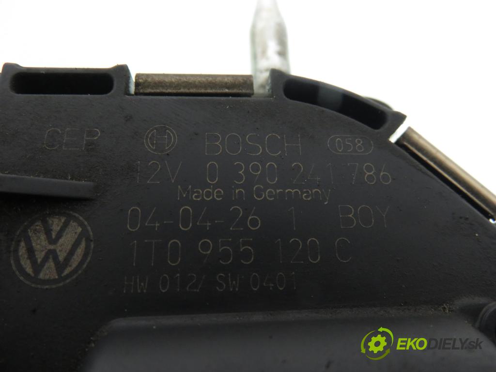 VW TOURAN (1T1, 1T2) MINIVAN 2004 103,00 2.0 TDI 16V 140 - BKD 1968,00 Motorček stieračov 0390241786 ; 1T0955120C ; 1137328175