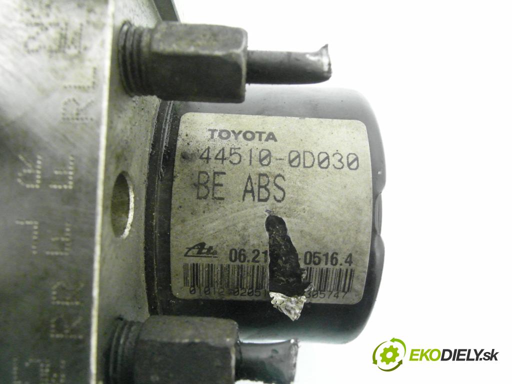 TOYOTA YARIS (_P9_) HB 2006 51,00 1.0 VVT-i (KSP90_) - 1KR-FE 998,00 Pumpa ABS 895410D040 ; 445100D030 ; 06210907463 (Pumpa ABS)