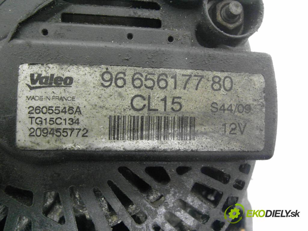 CITROEN C8 (EA_, EB_) MINIVAN 2004 81,00 2.0 HDi - RHT (DW10ATED4) 1997,00 Alternátor 9665617780 ; 2605546A ; TG15C134 (Alternátor)