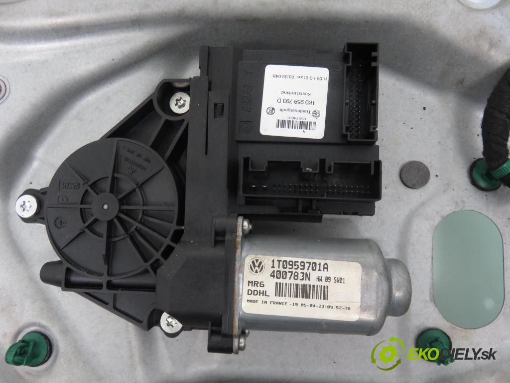 VW TOURAN (1T1, 1T2) MINIVAN 2004 103,00 2.0 TDI 16V 140 - BKD 1968,00 Mechanizmus okien 1T1837729AF ; 1T0959701A ; 1K0959793D