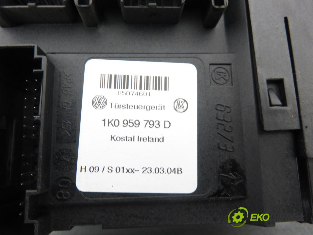 VW TOURAN (1T1, 1T2) MINIVAN 2004 103,00 2.0 TDI 16V 140 - BKD 1968,00 Mechanizmus okien 1T1837729AF ; 1T0959701A ; 1K0959793D