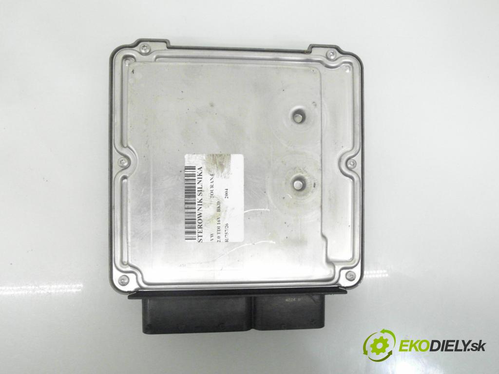 VW TOURAN (1T1, 1T2) MINIVAN 2004 103,00 2.0 TDI 16V 140 - BKD 1968,00 Riadiaca jednotka Motor 03G906016BQ ; 0281011906