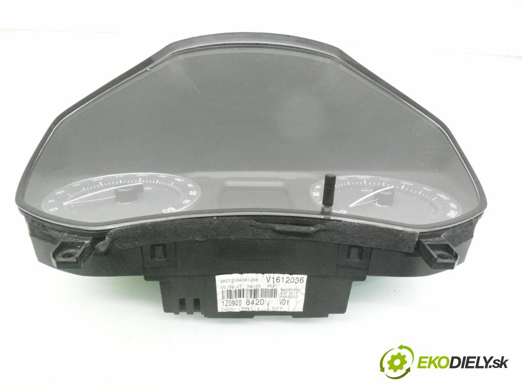 SKODA OCTAVIA II Combi (1Z5) KOMBI 2007 103,00 2.0 TDI 16V - BKD 1968,00 Prístrojovka elektrický 1Z0920842D ; V1612036