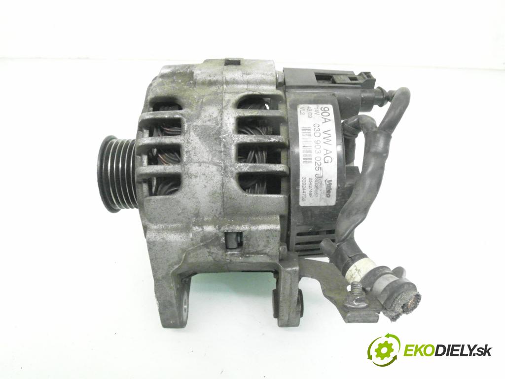 SEAT IBIZA IV (6J5, 6P1) HB 2009 51,00 1.2 - CGPA 1198,00 Alternátor 03D903025 ; SG9B057 ; 2542746F (Alternátor)