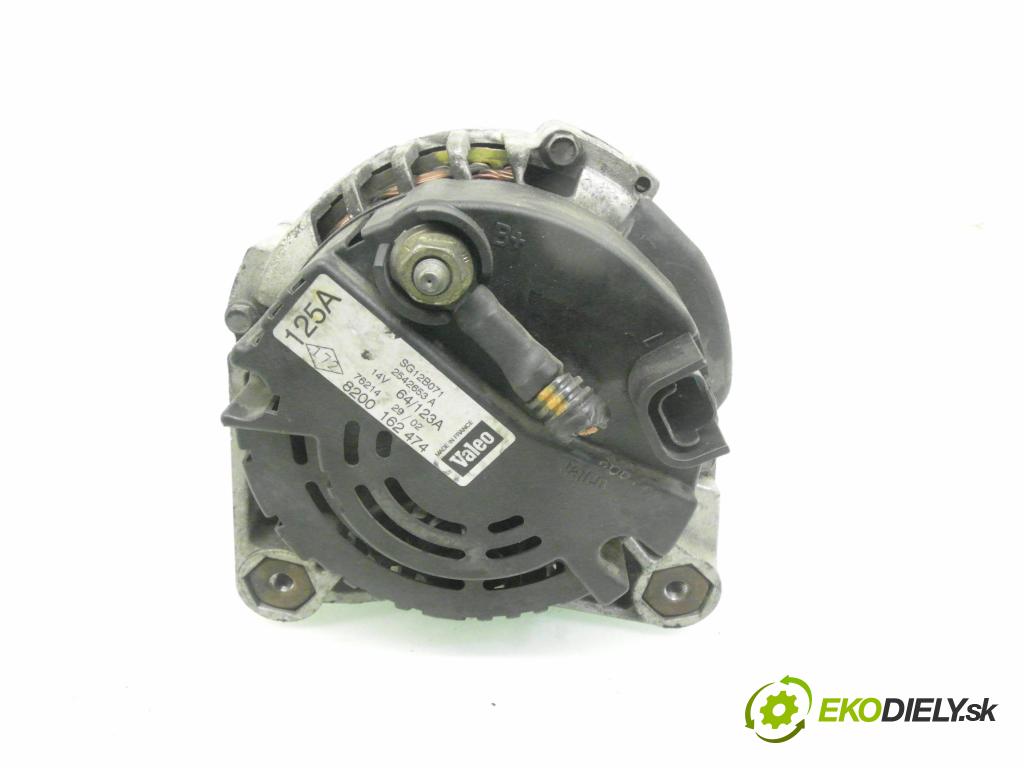 RENAULT LAGUNA II (BG0/1_) LIFTBACK 2002 88,00 1.9 dCi (BG08, BG0G) - F9Q 670 1870,00 Alternátor 8200162474 ; SG12B071 ; 2542653A (Alternátor)