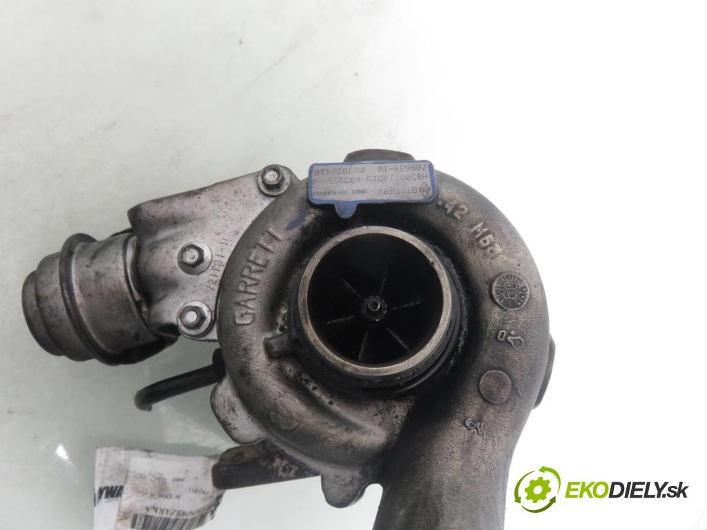 RENAULT SCENIC II (JM0/1_) MINIVAN 2005 88,00 1.9 DCI - F9Q 812 1870,00 Turbodúchadlo H8200114015 ; GT1749V (Turbodúchadlo (kompletné))