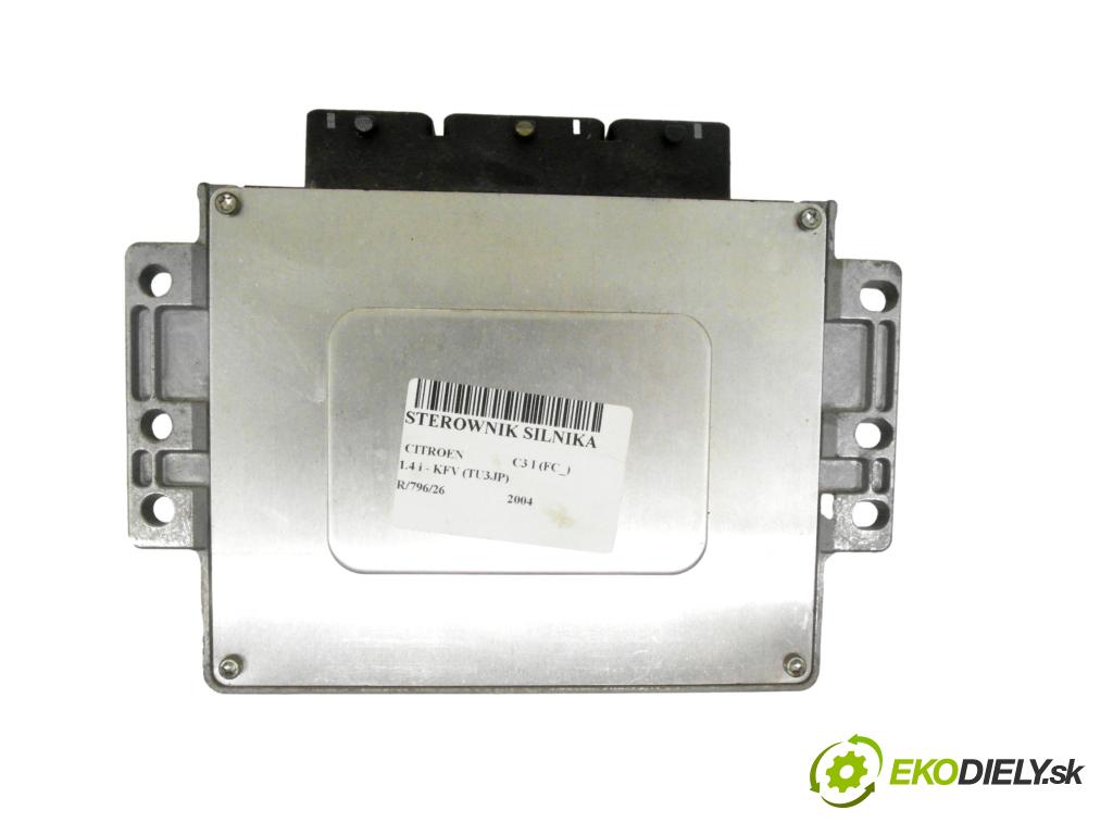 CITROEN C3 I (FC_) HB 2004 54,00 1.4 i - KFV (TU3JP) 1360,00 Riadiaca jednotka Motor 9650825280 ; 9642222380 ; 84820V02