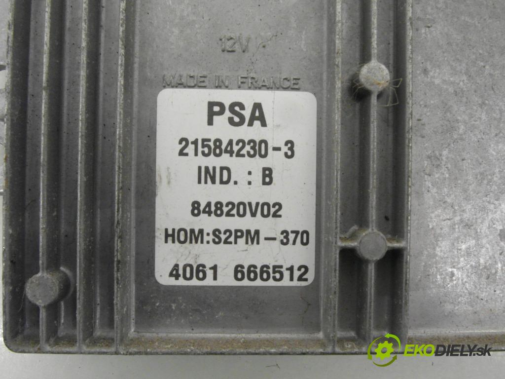 CITROEN C3 I (FC_) HB 2004 54,00 1.4 i - KFV (TU3JP) 1360,00 Riadiaca jednotka Motor 9650825280 ; 9642222380 ; 84820V02