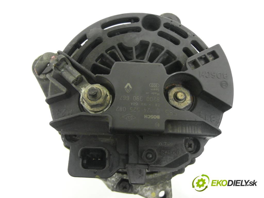 RENAULT SCENIC II (JM0/1_) MINIVAN 2005 74,00 1.5 dCi (JM02, JM13) - K9K 728 1461,00 Alternátor 0124525082 ; 8200390667 (Alternátor)