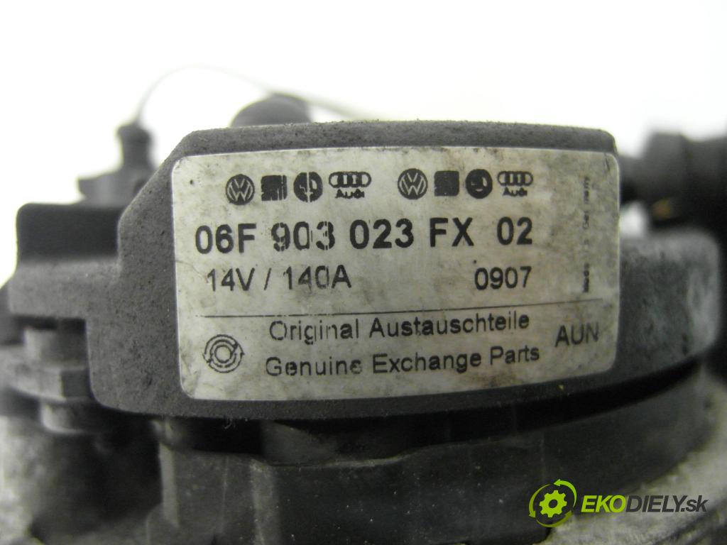 VW TOURAN (1T1, 1T2) MINIVAN 2004 103,00 2.0 TDI 16V 140 - BKD 1968,00 Alternátor 06F903023FX (Alternátor)