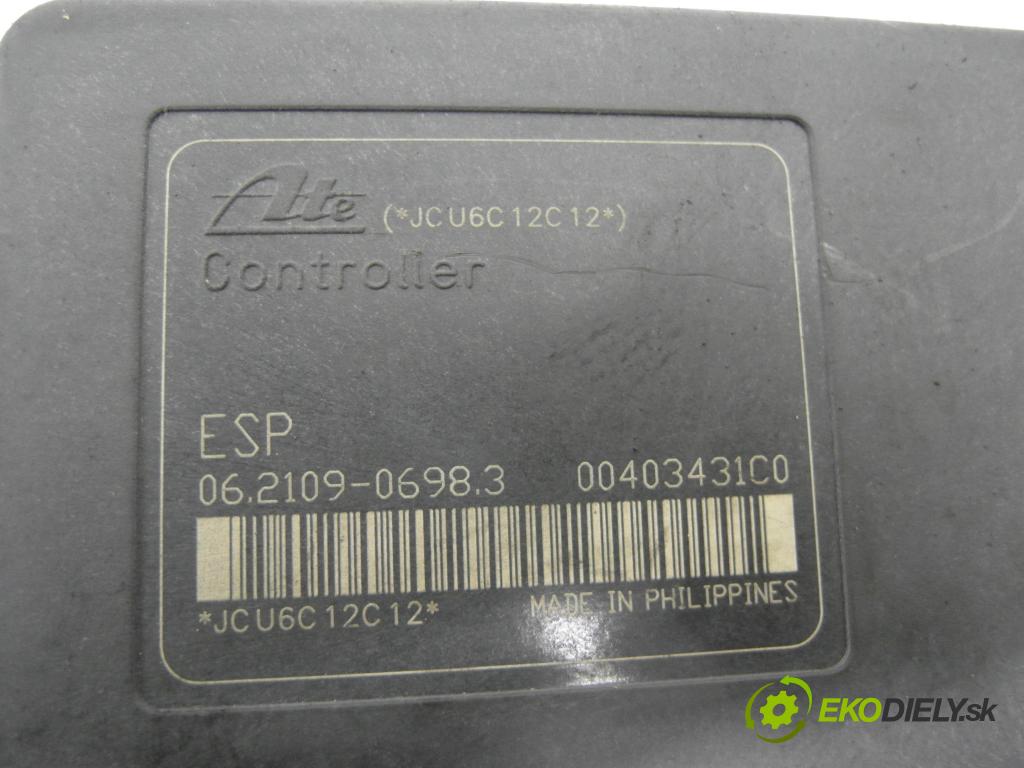 MAZDA 3 (BK) HB 2006 79,00 1.6 - Z6 1598,00 Pumpa ABS 06210906983 ; 6N612C405AA ; 06210204774 (Pumpa ABS)