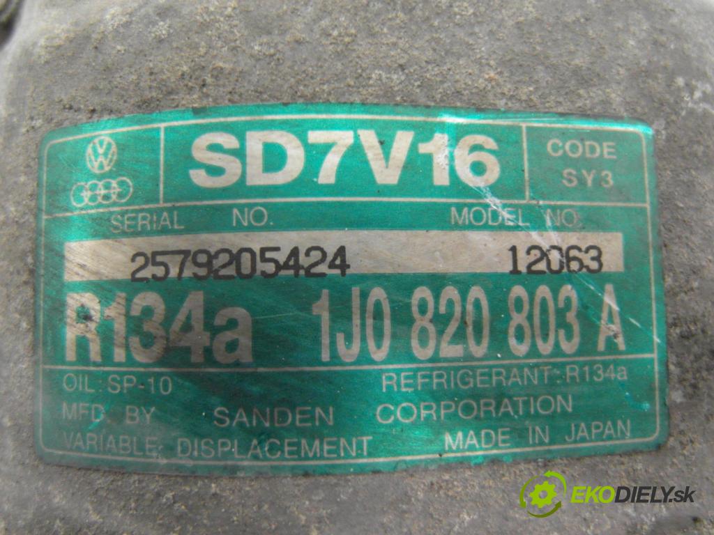 AUDI A3 (8L1) HB 1998 92,00 1.8 - AGN 1781,00 KOMPRESOR: klimatizace 1J0820803A ; SD7V16 (Kompresor klimatizace)