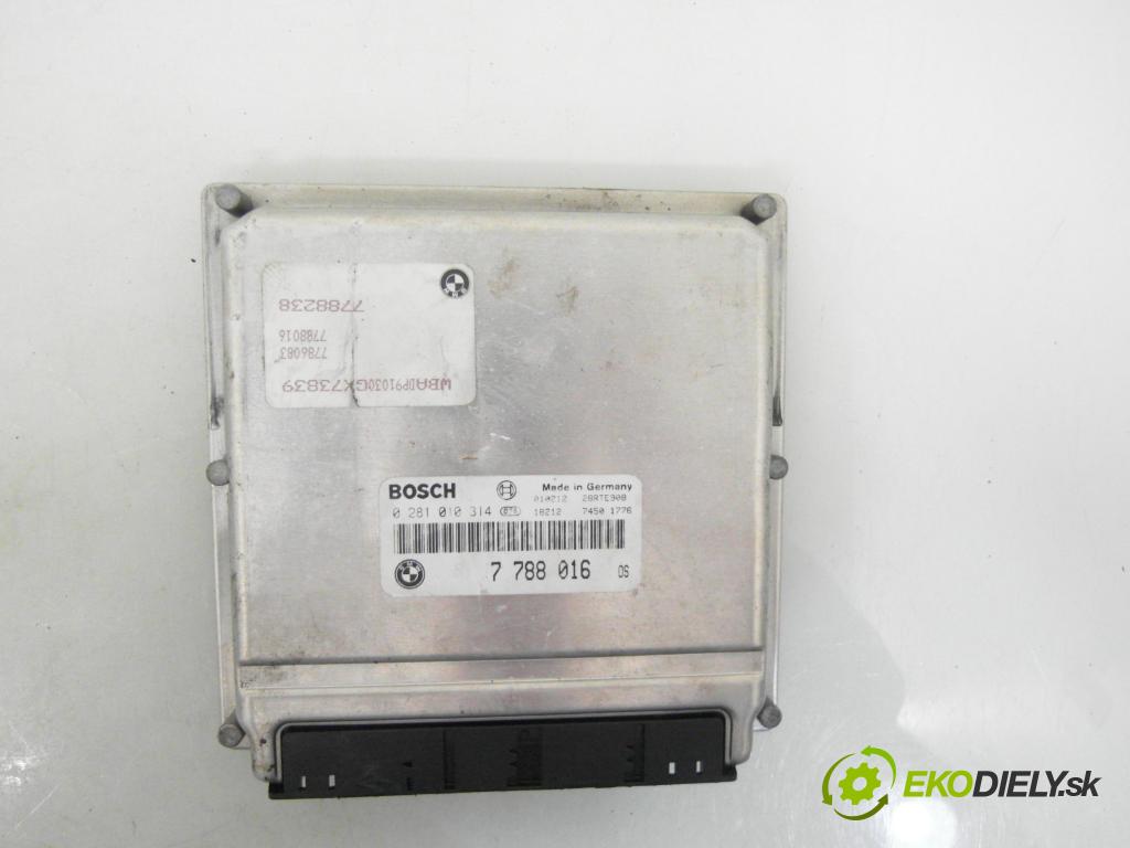 BMW 5 (E39) SEDAN 2000 135,00 530 d - M57 D30 (306D1) 2926,00 Riadiaca jednotka Motor 0281010314 ; 7788016 ; 28RTE908