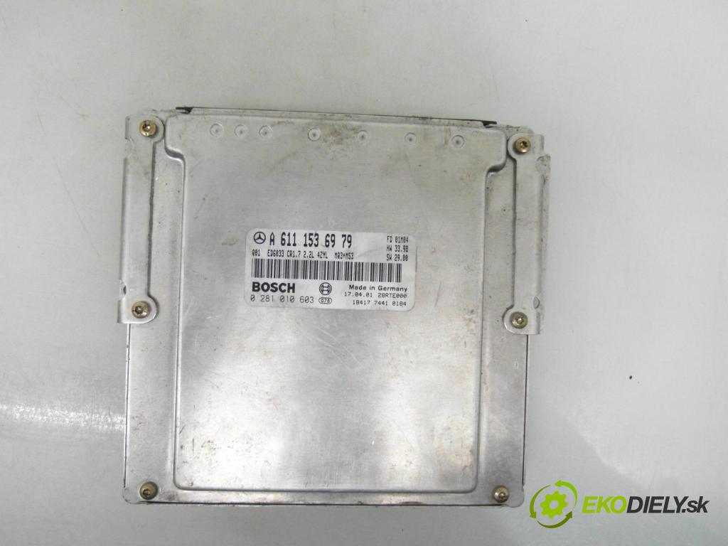 MERCEDES-BENZ VITO Skrzynia (638) FURGON 2001 90,00 112 CDI 2.2 (638.094) - OM 611.980 2151,00 Riadiaca jednotka Motor 6111536979 ; 0281010603
