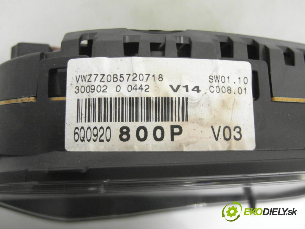 VW POLO (9N_) HB 2002 47,00 1.2 12V 64 - AZQ 1198,00 spinačka / imobilizéra IMMO / Riadiaca jednotka 03E906033L ; 4B0905851C ; 6Q0920800P