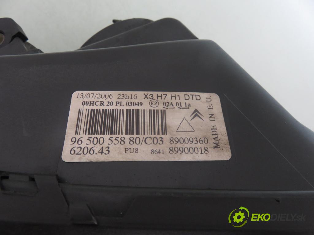 CITROEN C5 II (RC_) LIFTBACK 2006 92,00 1.8 16V - 6FY (EW7A) 1749,00 Svetlo PP 9650055880 ; 89009360 ; 89900018