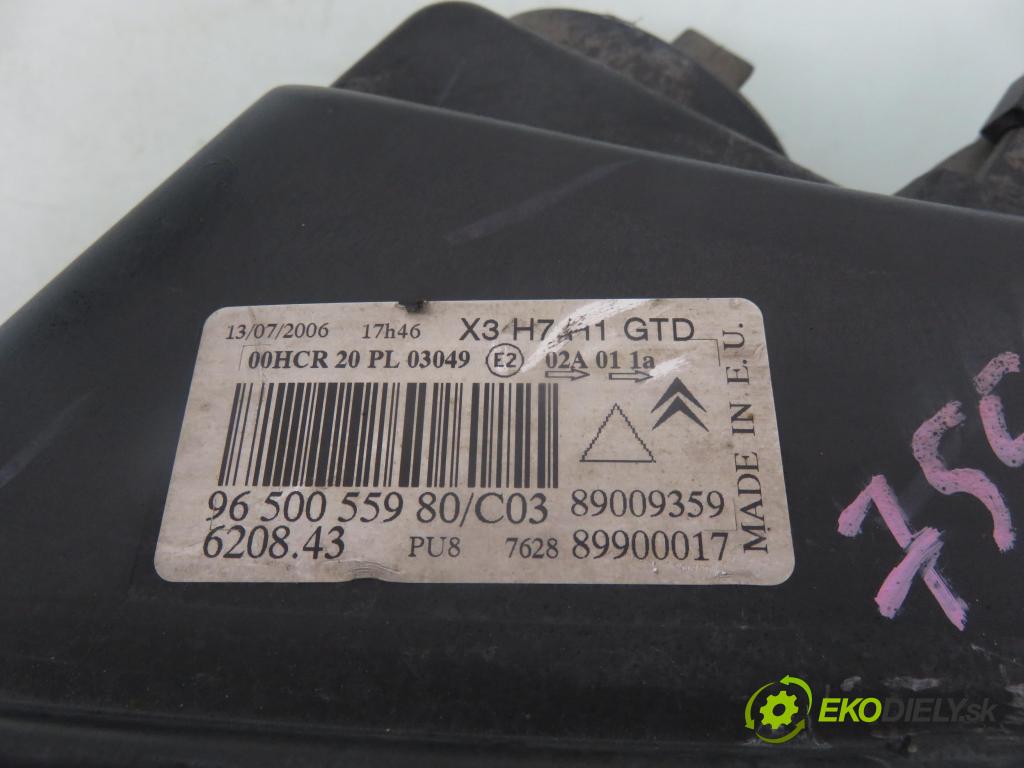 CITROEN C5 II (RC_) LIFTBACK 2006 92,00 1.8 16V - 6FY (EW7A) 1749,00 světlo LP 9650055980 ; 89900017 ; 89009359