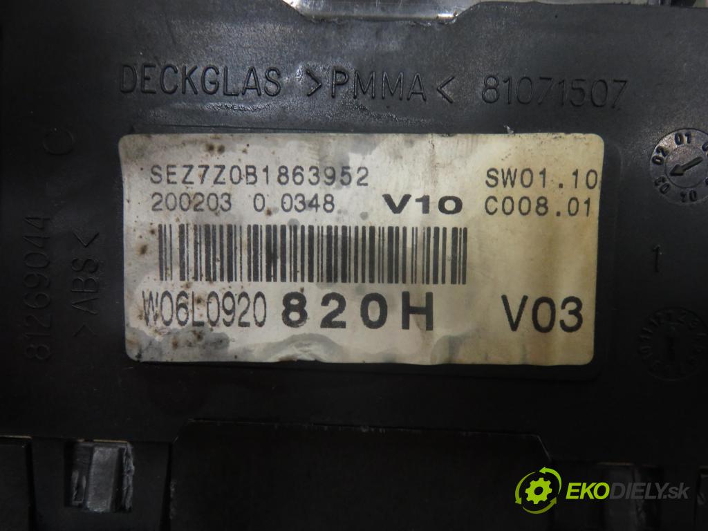 SEAT CORDOBA (6L2) SEDAN 2003 74,00 1.4 16V - BBZ 1390,00 spinačka / imobilizéra IMMO / Riadiaca jednotka 036906034DG ; 6Q1937049C ; 6Q0959433E