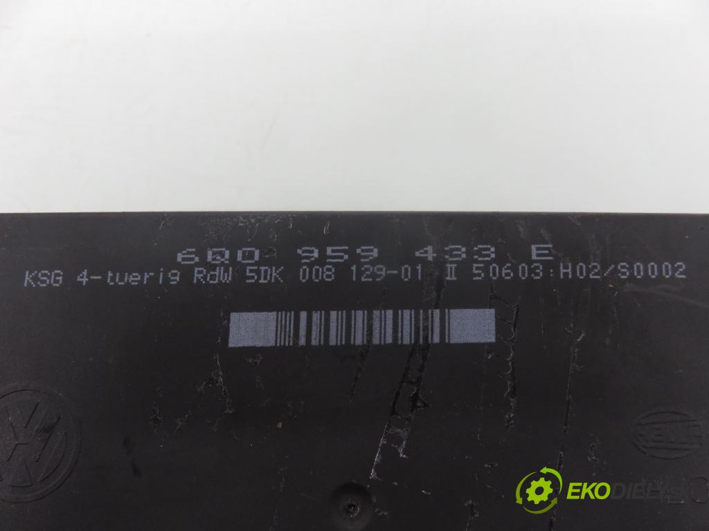 SEAT CORDOBA (6L2) SEDAN 2003 74,00 1.4 16V - BBZ 1390,00 spinačka / imobilizéra IMMO / Riadiaca jednotka 036906034DG ; 6Q1937049C ; 6Q0959433E