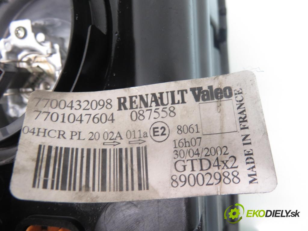 RENAULT SCENIC I (JA0/1_) MINIVAN 2002 75,00 1.9 dCi 102 - F9Q 732 1870,00 Svetlo LP 89002988 ; 7700432098