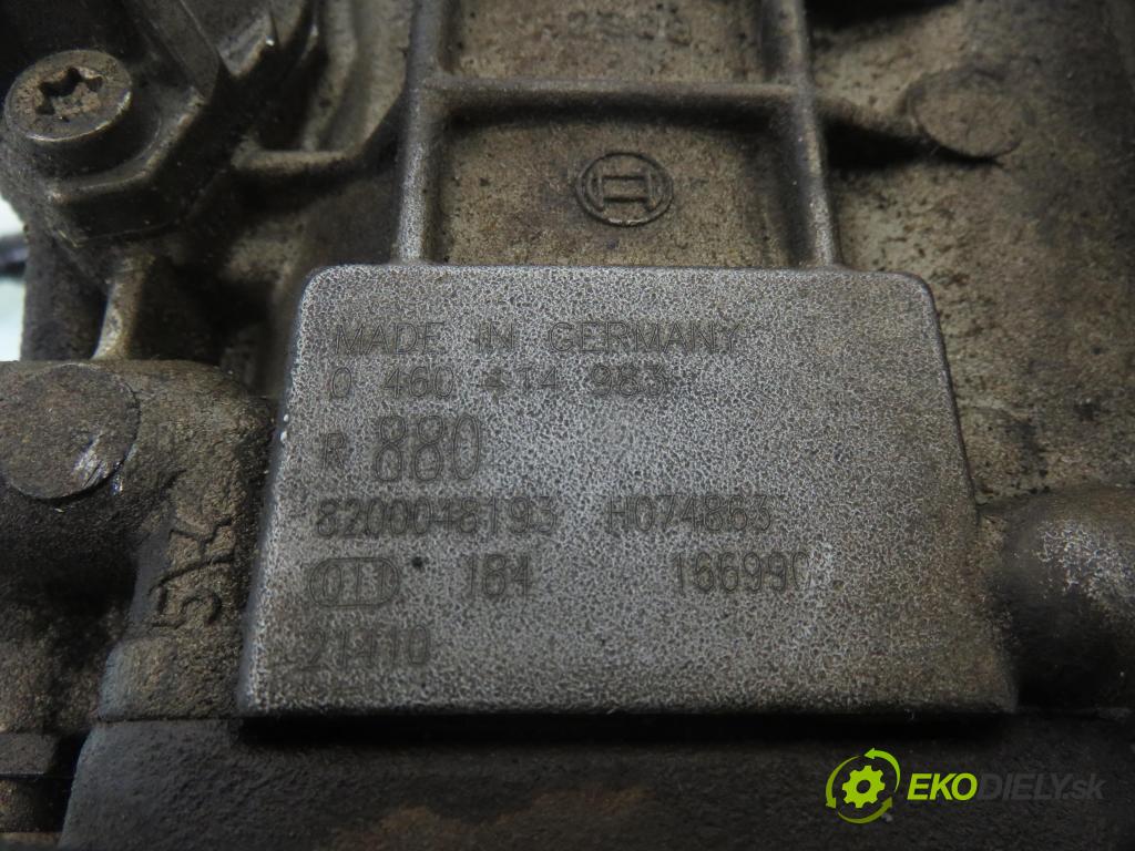 RENAULT SCENIC I (JA0/1_) MINIVAN 2001 72,00 1.9 dTi (JA0N) - F9Q 731 1870,00 pumpa vstřikovací 0460414983 ; 8200048193 ; H074863 (Vstřikovací čerpadlo)