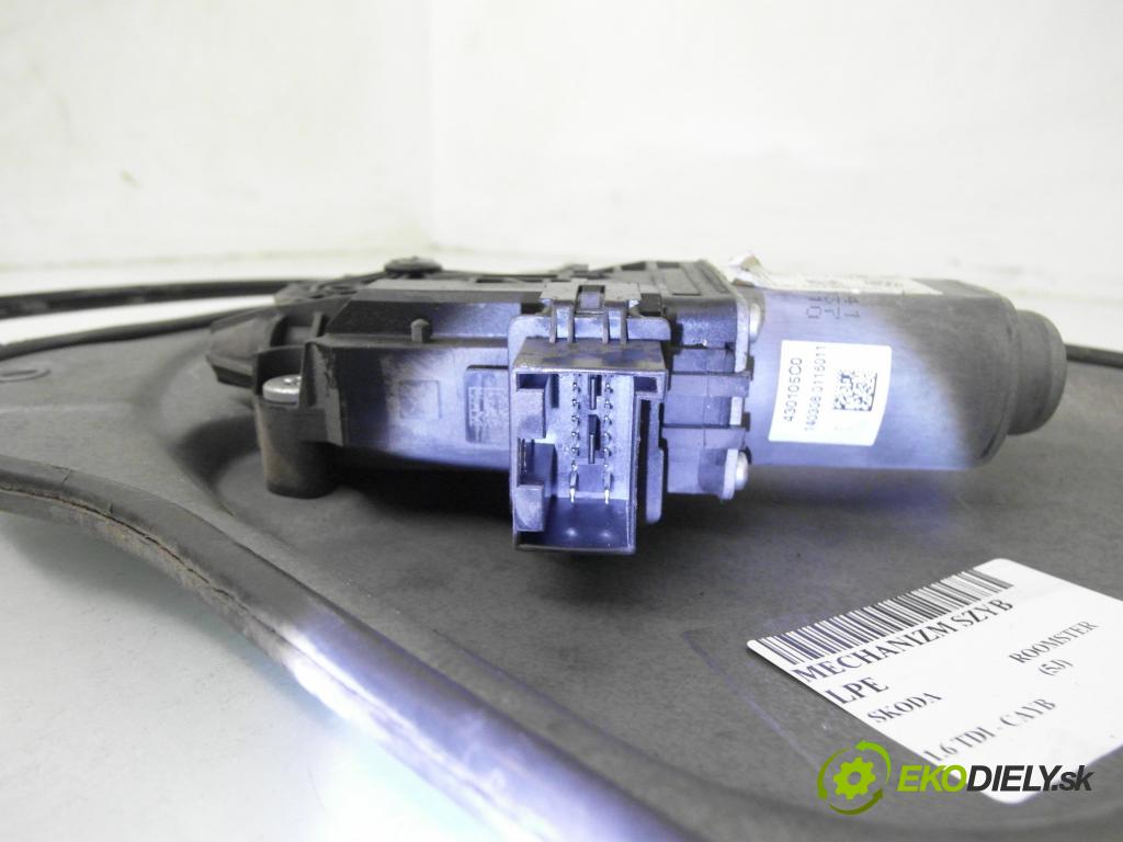 SKODA ROOMSTER (5J) KOMBIVAN 2014 66,00 1.6 TDI - CAYB 1598,00 Mechanizmus okien 6R0959801AJ