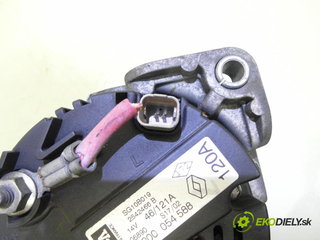 RENAULT SCENIC I (JA0/1_) MINIVAN 2002 75,00 1.9 dCi 102 - F9Q 732 1870,00 Alternátor 8200054588 ; SG10B019 ; 2542466B (Alternátor)
