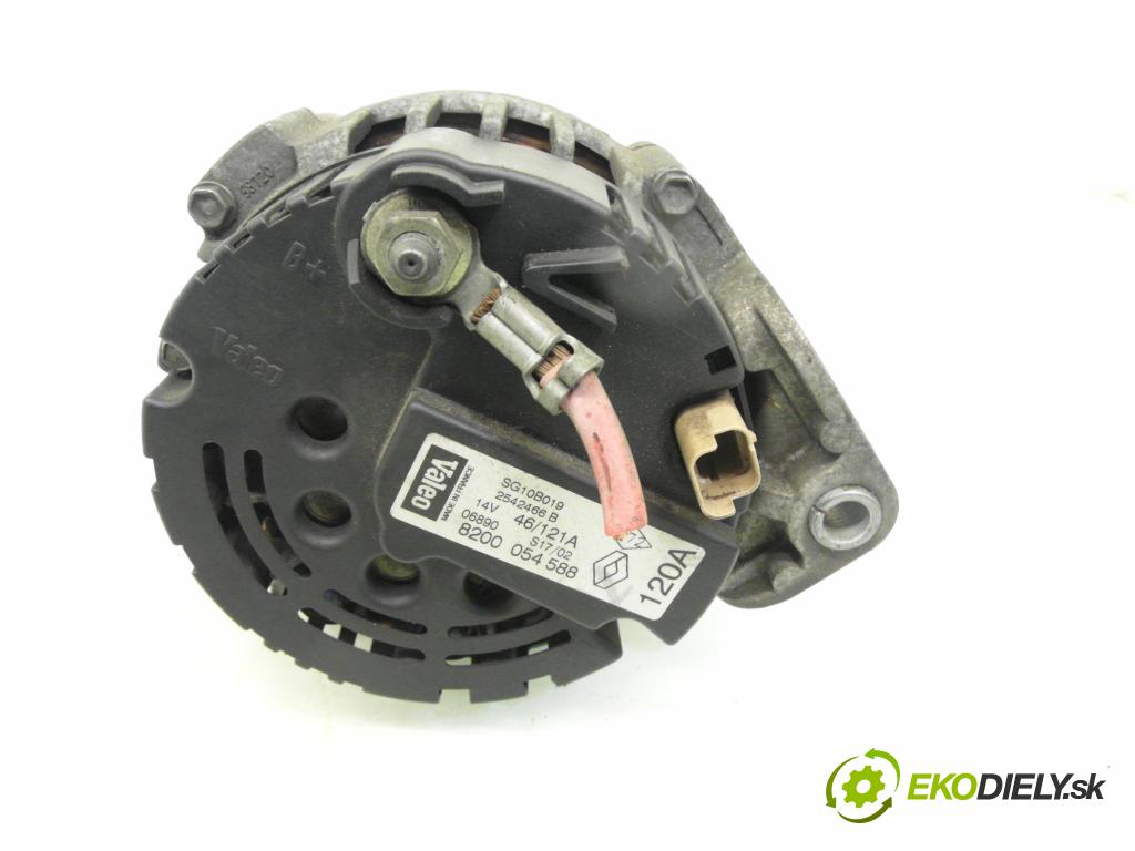 RENAULT SCENIC I (JA0/1_) MINIVAN 2002 75,00 1.9 dCi 102 - F9Q 732 1870,00 Alternátor 8200054588 ; SG10B019 ; 2542466B (Alternátor)