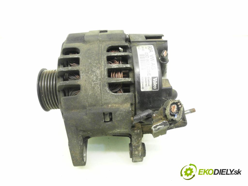 VW POLO (9N_) HB 2002 47,00 1.2 12V 64 - AZQ 1198,00 Alternátor 03D903025E ; SG9B048 ; 2542578C (Alternátor)