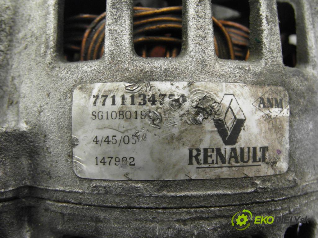 RENAULT SCENIC I (JA0/1_) MINIVAN 2001 72,00 1.9 dTi (JA0N) - F9Q 731 1870,00 Alternátor SG10B019 ; 7711134754 (Alternátor)